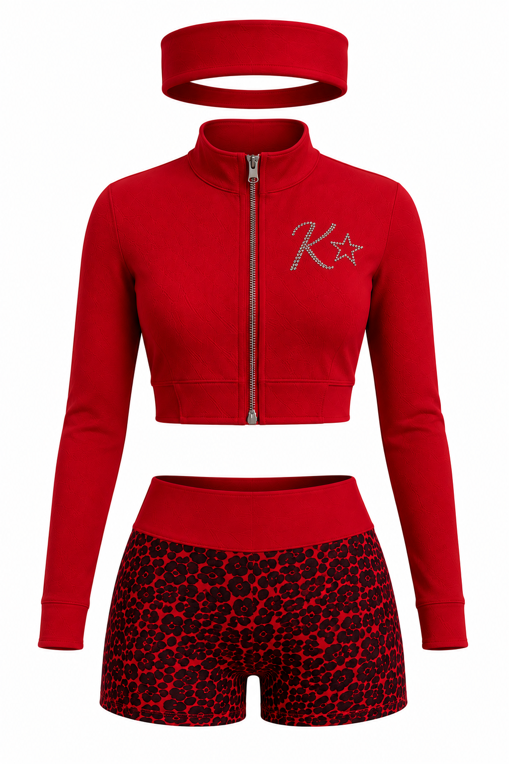 Kute Red Leopard Set
