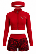 Kute Red Leopard Set