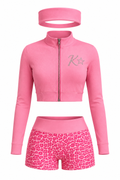 Kute Pink Leopard Set